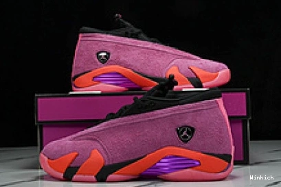 RETRO JORDAN 14 SHOCKING DH4121-600 (W) LOW PINK 0802